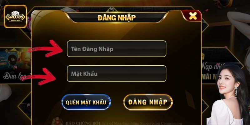 Điền đầy đủ và chính xác các thông tin đăng nhập do hệ thống yêu cầu