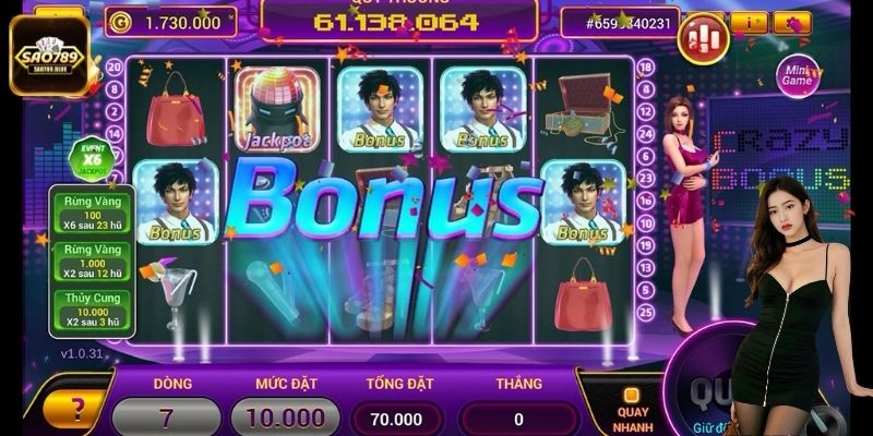 Gái Nhảy là tựa game quay slot cực đơn giản và vui nhộn