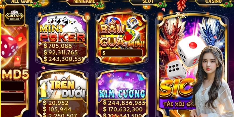 Mini game tại Sao789 có tốc độ nhanh, phù hợp với nhiều đối tượng