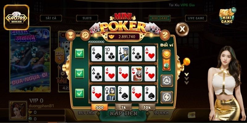 Mini Poker là sự kết hợp hoàn hảo, mới lạ
