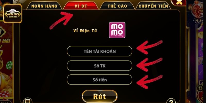 Nhập đầy đủ thông tin do hệ thống yêu cầu