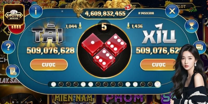Tham gia chơi Tài Xỉu tại cổng game Sao789 vô cùng thú vị, an toàn