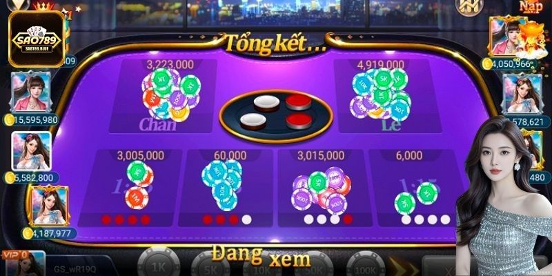 Xóc Đĩa chơi đơn giản với 4 quân vị và đa dạng cửa cược